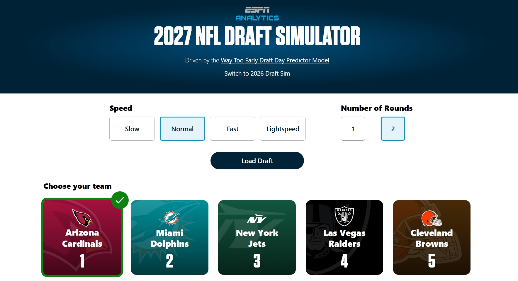 2027 NFL Draft Sim